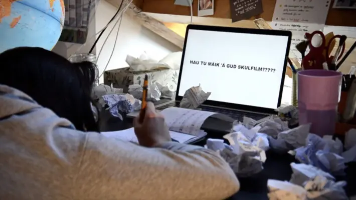 Screenshot des Films von Aimee Volmer für den Wettbewerb 2022