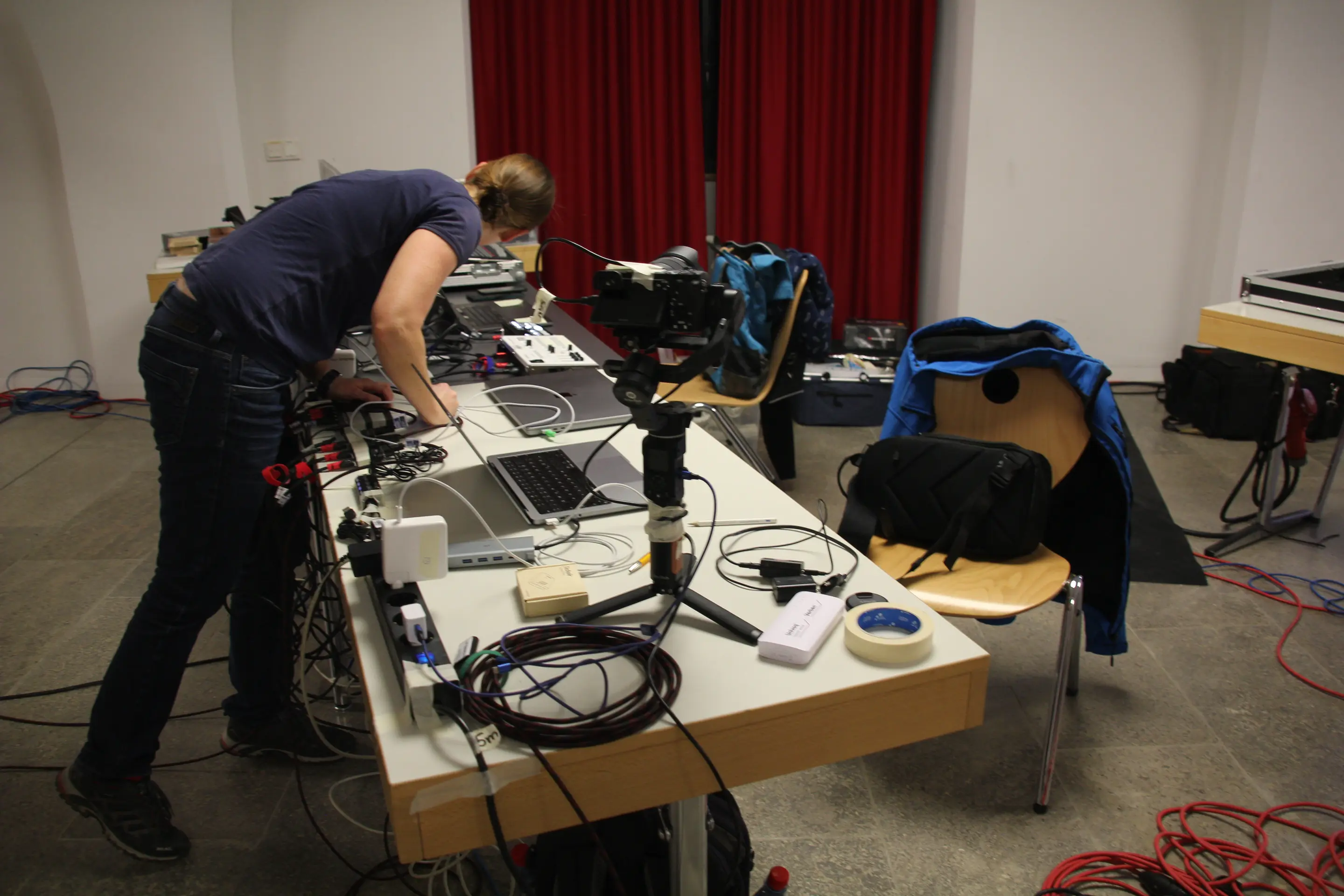 Technik-Aufbau bei der AUFBLENDE2024